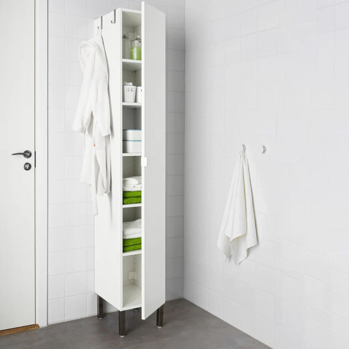High Quality MDF Wood Bathroom Storage Unit - OSM-475