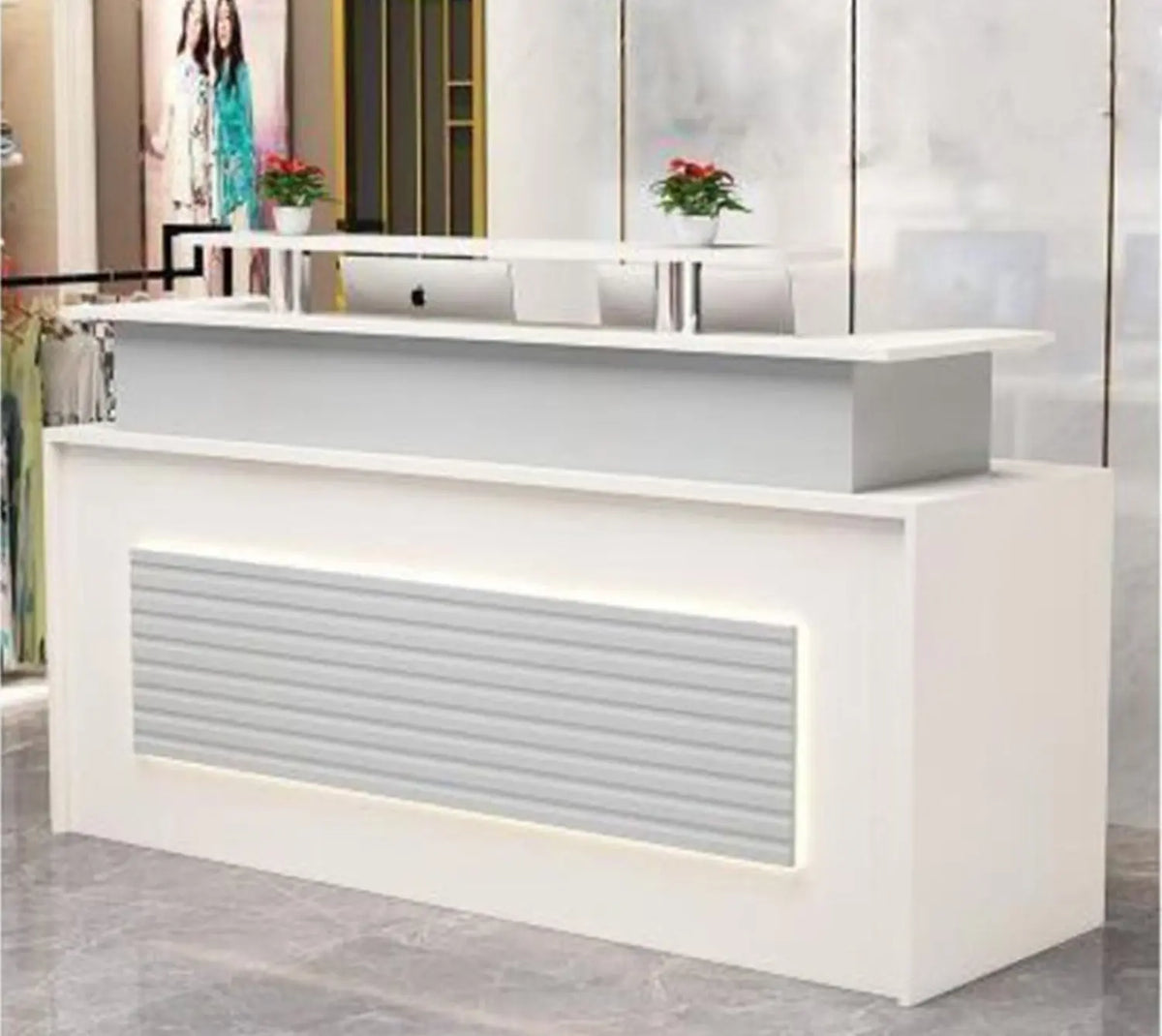 Reception desk - Reception Counter - Spanish MDF wood - CEM-112