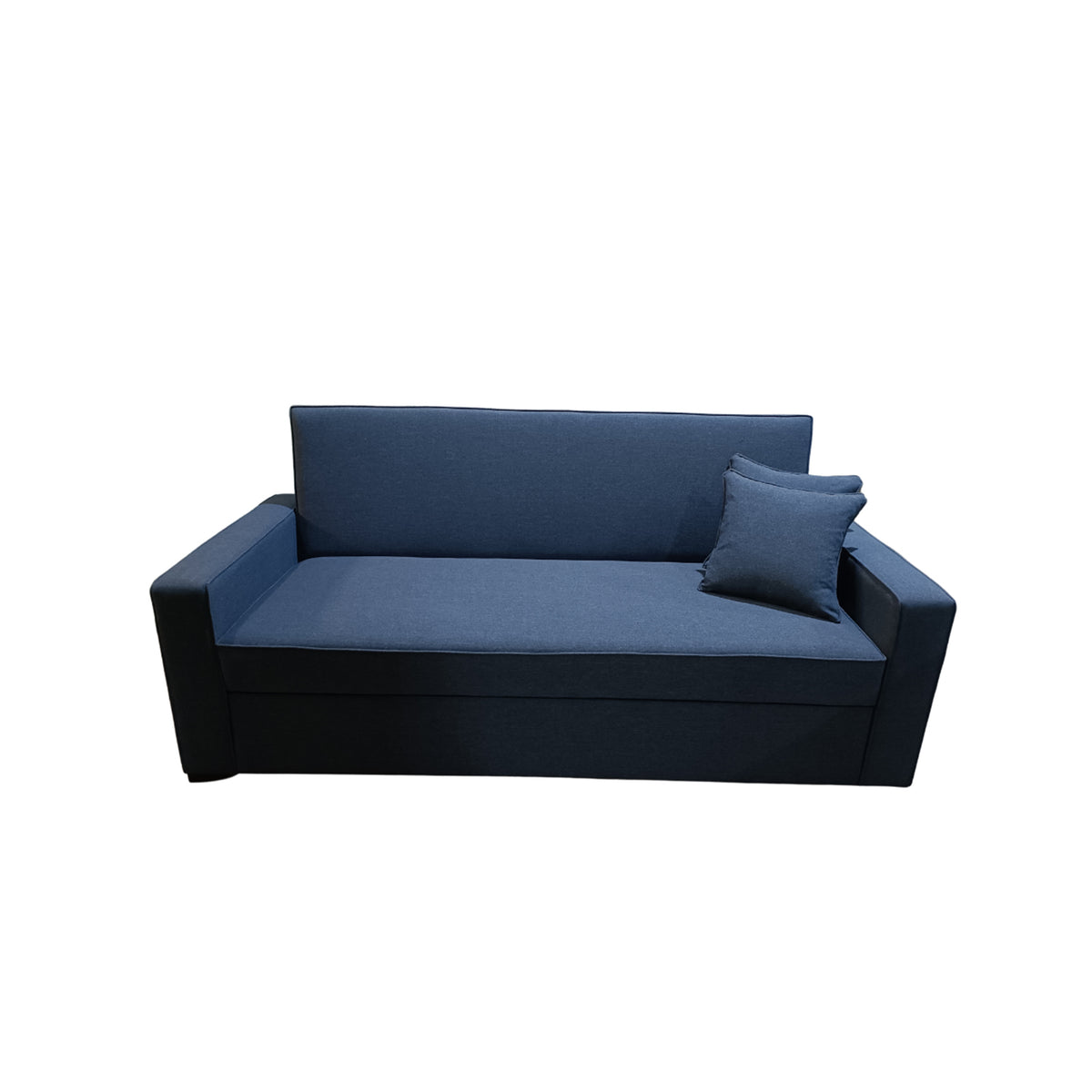 Manx 3-seater sofa bed with swivel back - red beech wood - HST-024