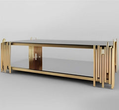 Metal coffee table with electrostatic paint - OLT-049