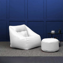 High-quality leather between bag and puff - CMF-016