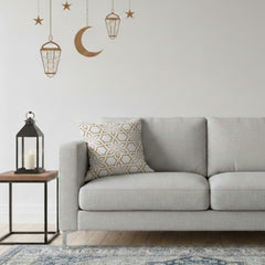 Ramadan Cushion 40×40 cm with Fiber Filling and Zipper – Elegant Ramadan Design | OS-RAM-052