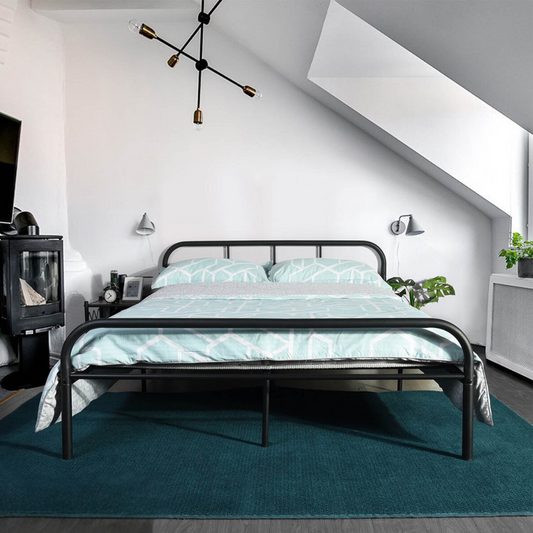 Goodrow iron bed, electrostatic paint