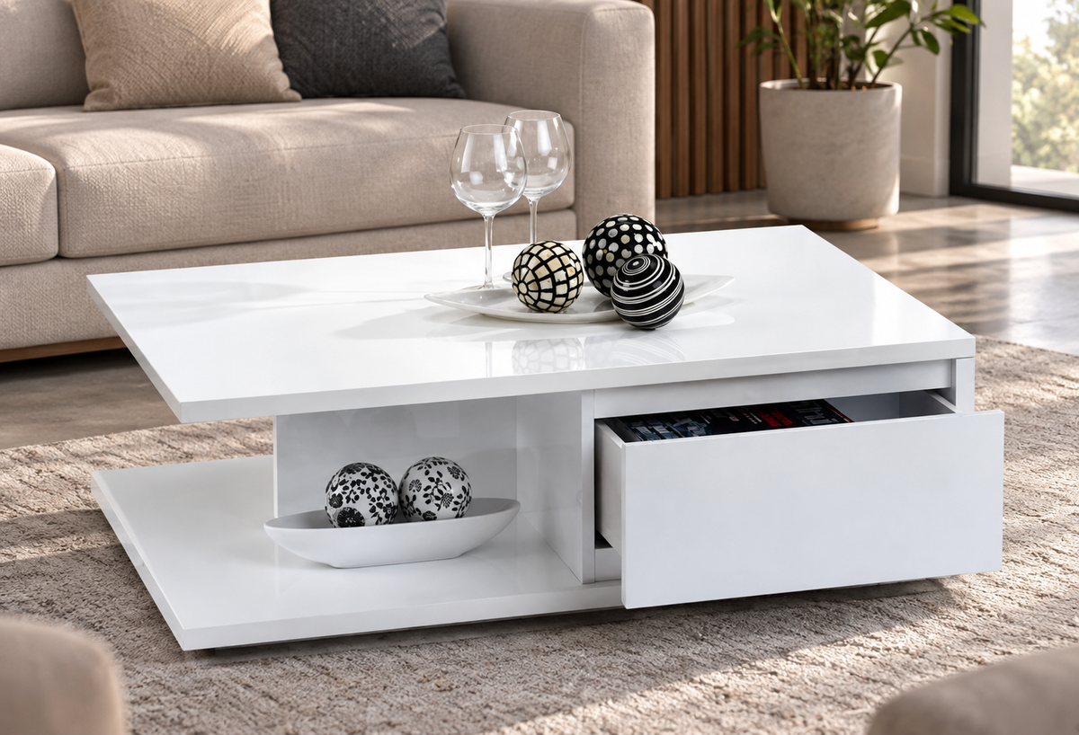 High quality MDF wood coffee table - 100cmX50cm - ANT-151