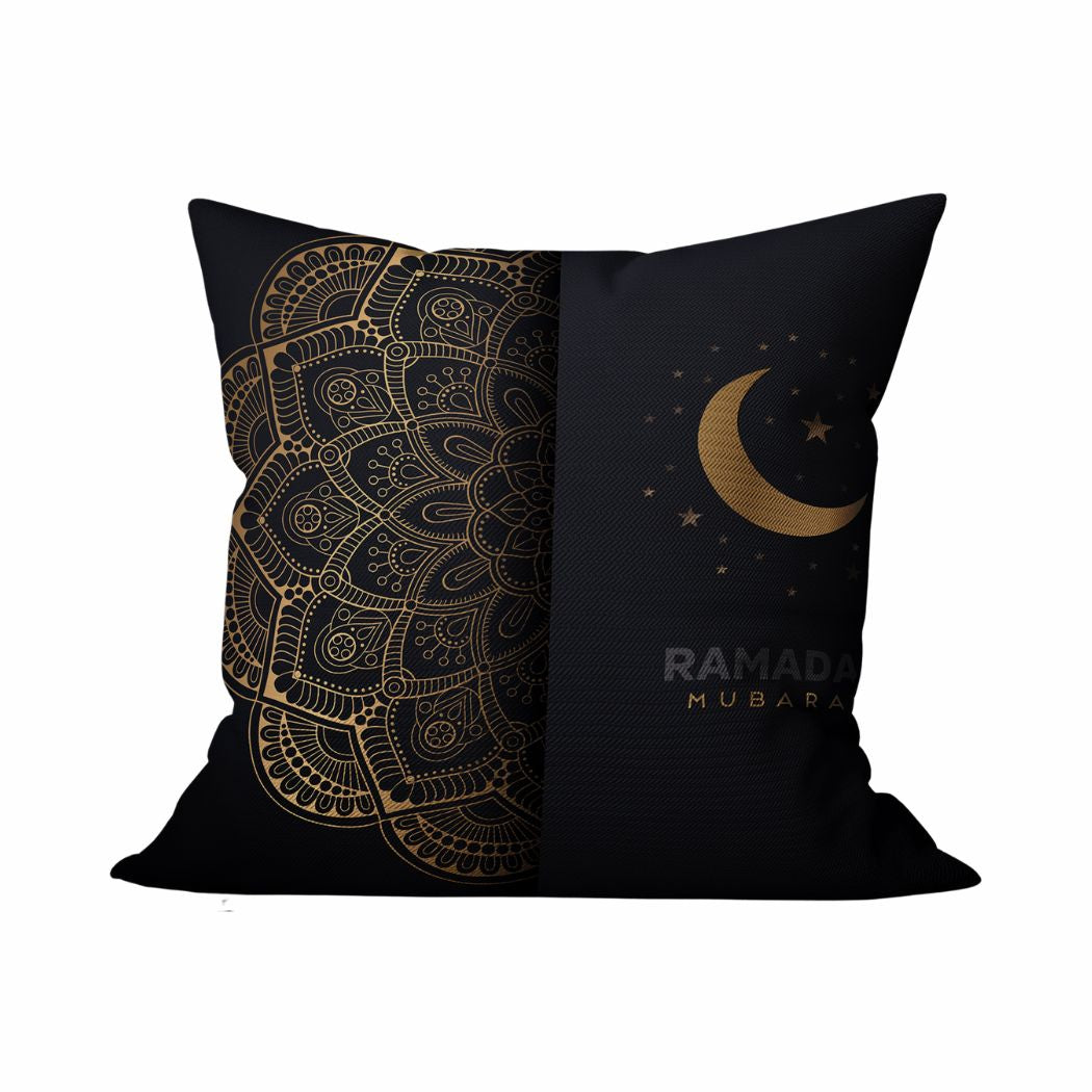 Ramadan Cushion 40×40 cm with Fiber Filling and Zipper – Elegant Ramadan Design | OS-RAM-026