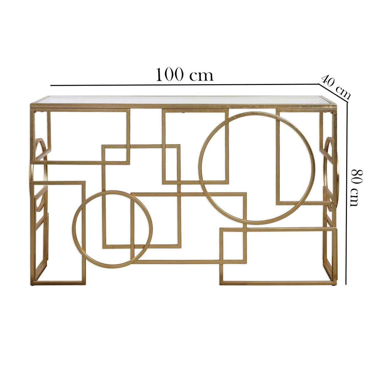 Arnoldo Console Metal Steel Electrostatic Thermal Paint