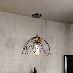 Aluminum chandelier with an elegant artistic design