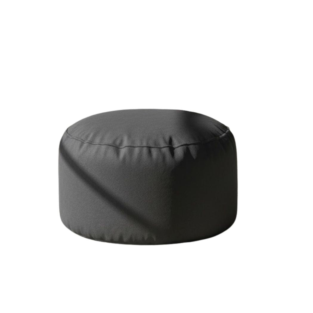 Large pouf made of comfortable and modern Sabia fabric in gray color ELH-080