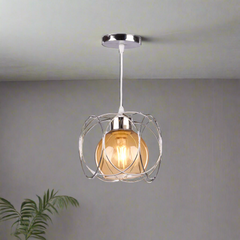 Aluminum chandelier with a luxurious modern design for distinctive lighting.