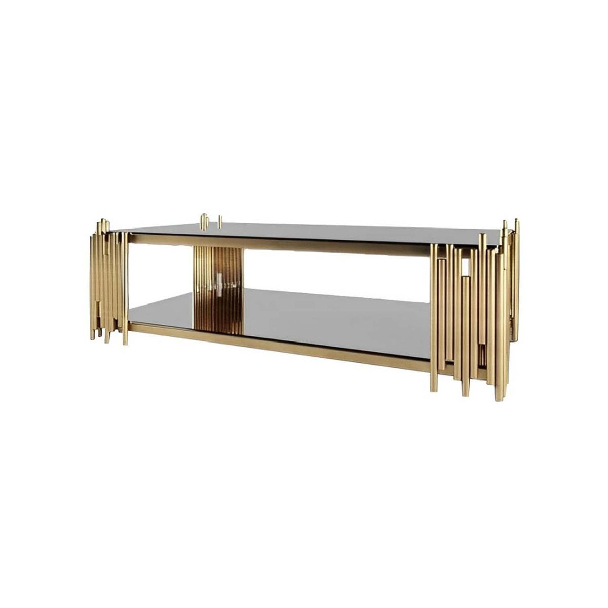Metal coffee table with electrostatic paint - OLT-049