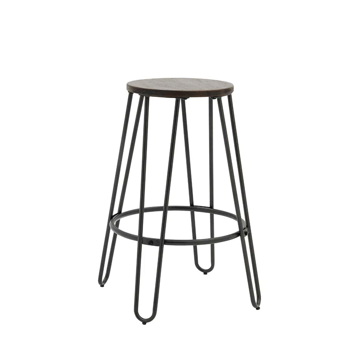 Metal bar stool with hot paint - OMM-013
