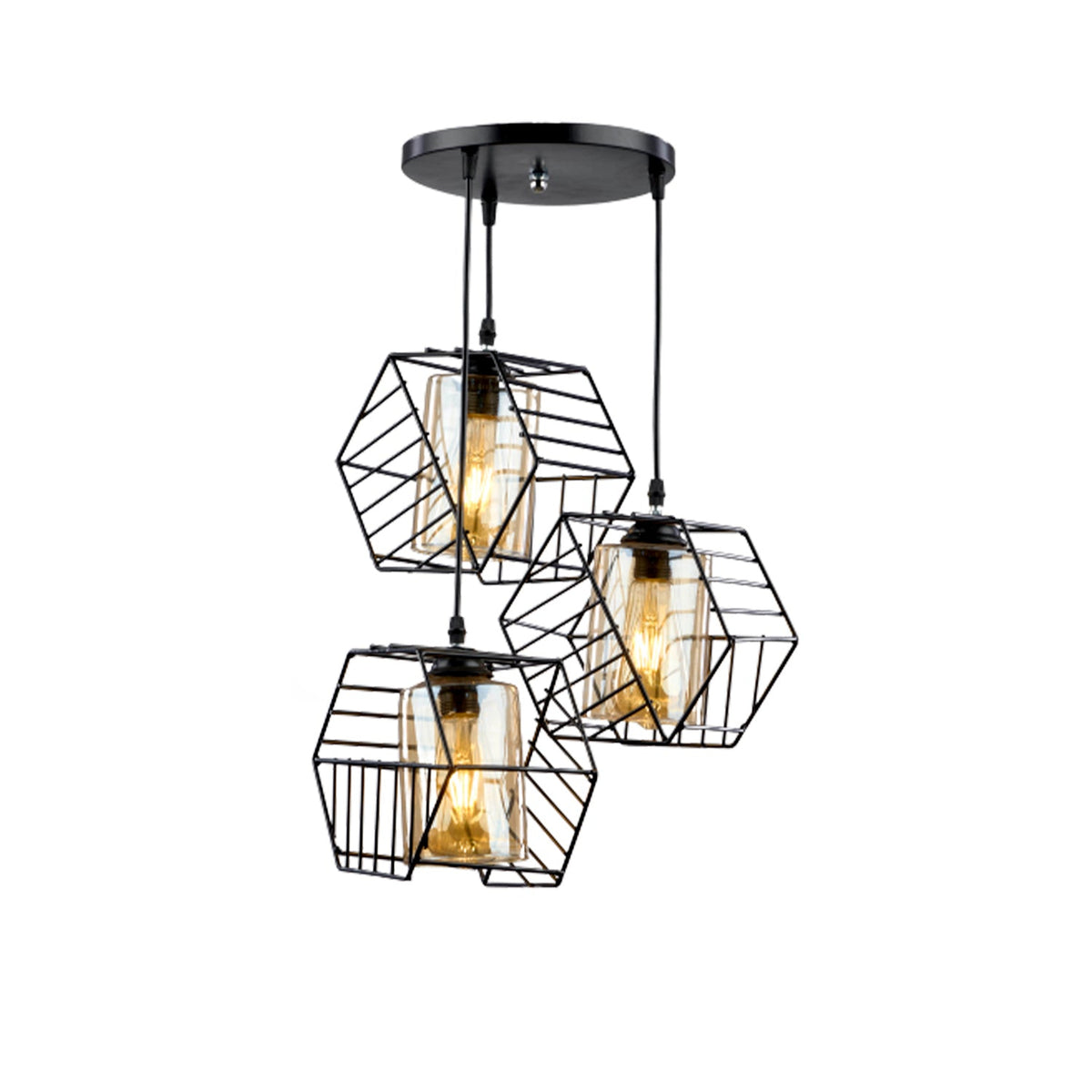 Aluminum chandelier with a modern and luxurious design