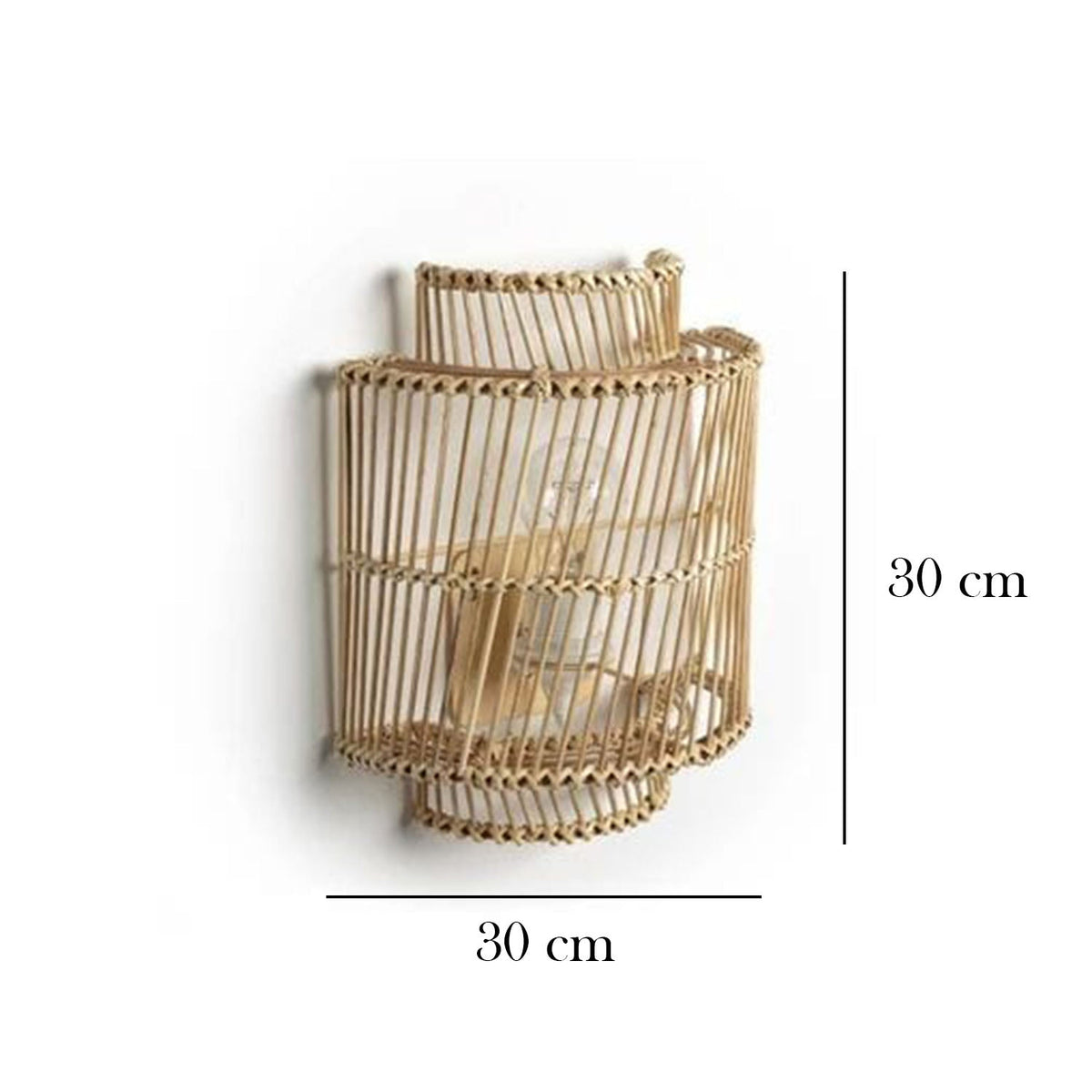 Bamboo Wood Chandelier - HOB-014 - 30cmx30cm