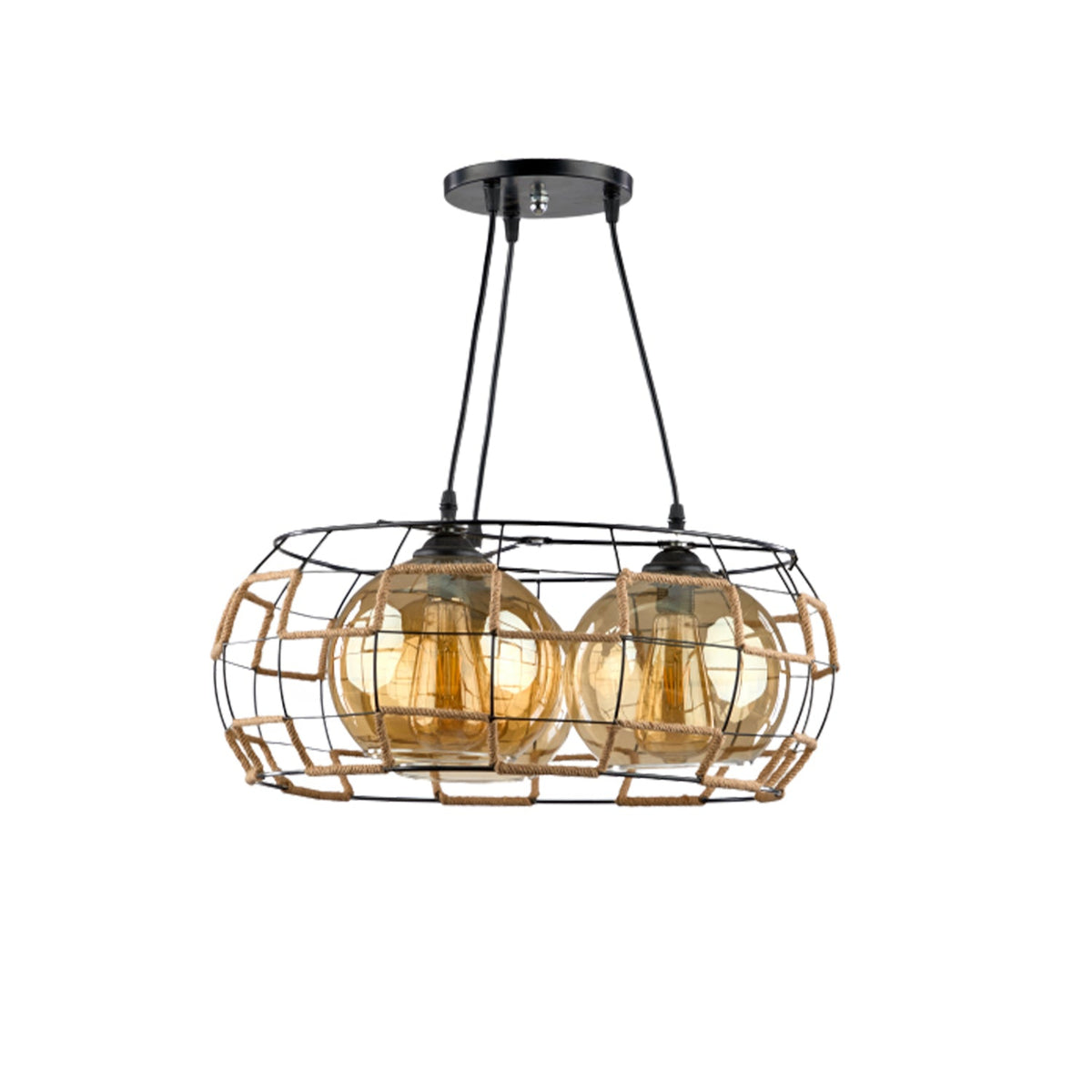 Aluminum chandelier with a luxurious modern design