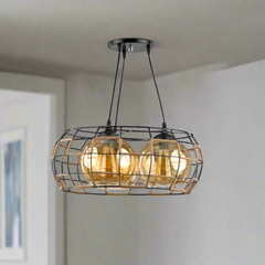 Aluminum chandelier with a luxurious modern design