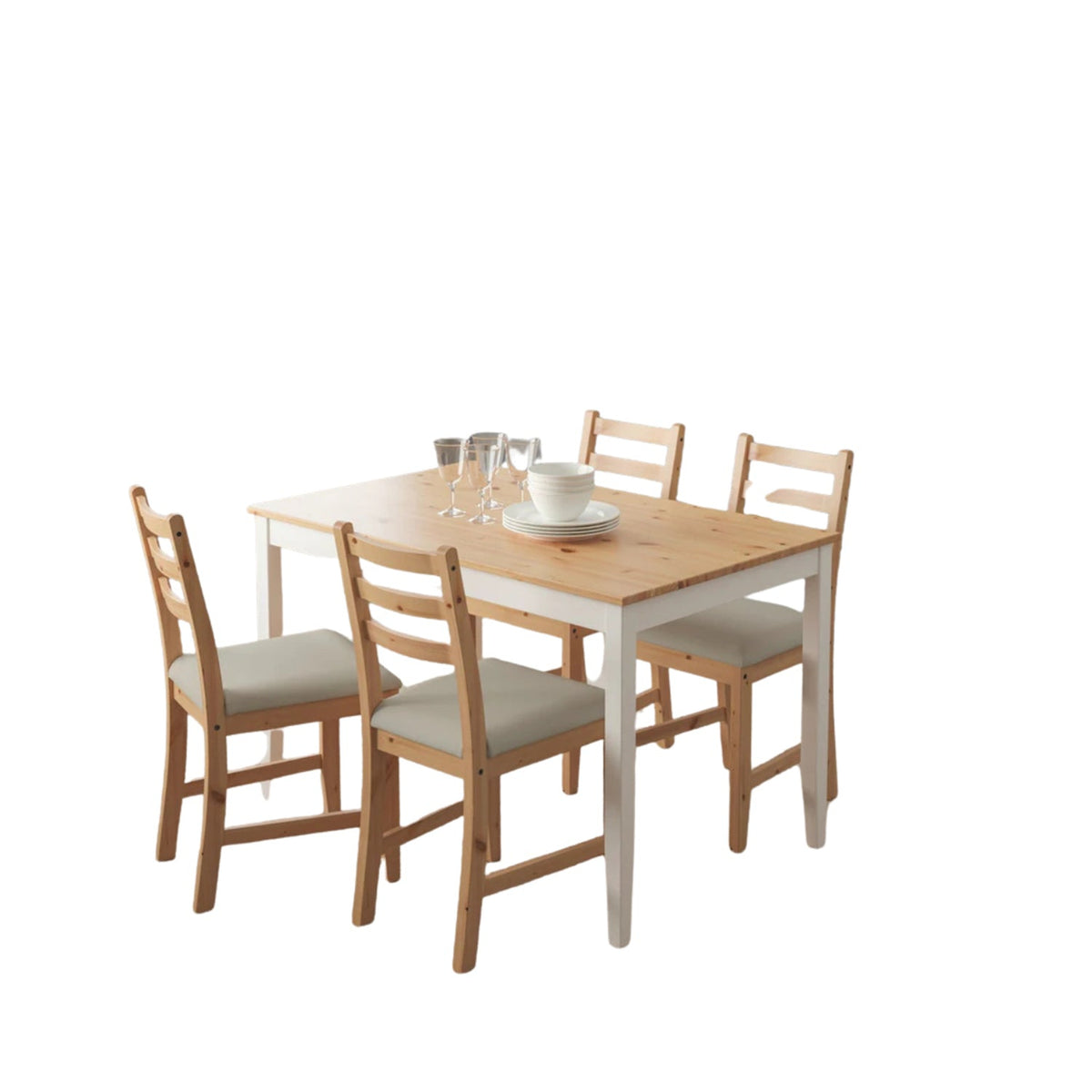 Dining table - 5 pieces of high quality beech wood - KYN-160
