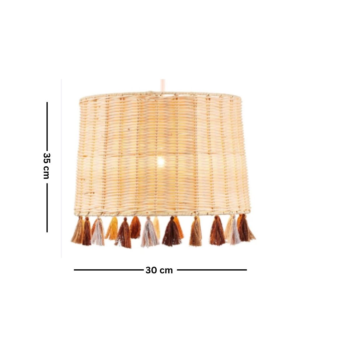 Natural Bamboo Chandelier – Handmade Design Adds a Warm Touch to Your Home Decor - HOB-041