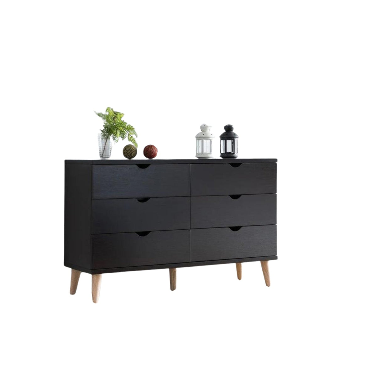 MDF drawer unit with red beech legs - KYN-146