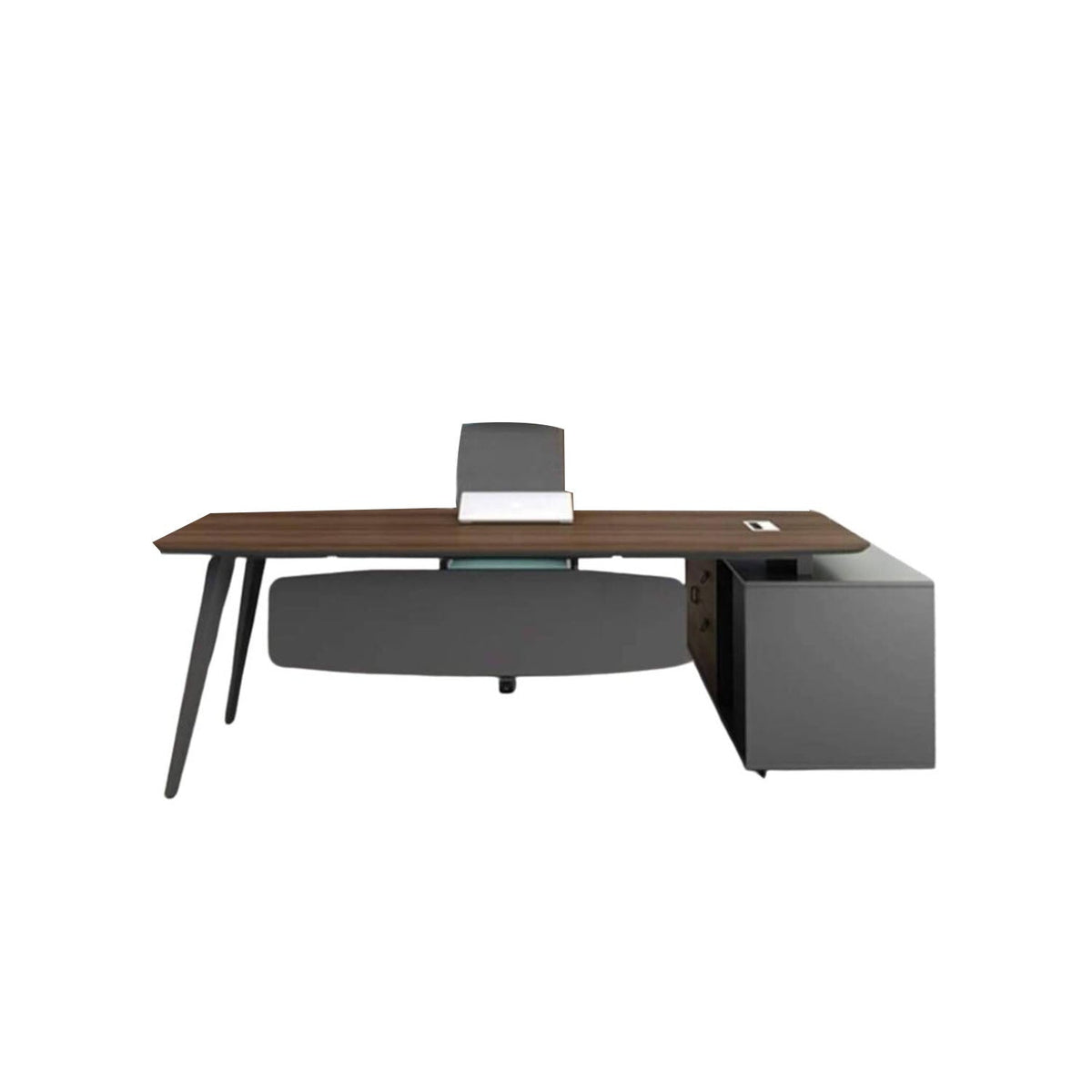 High-quality Spanish MDF wooden manager’s desk – a durable modern design suitable for professional offices – CEM-144