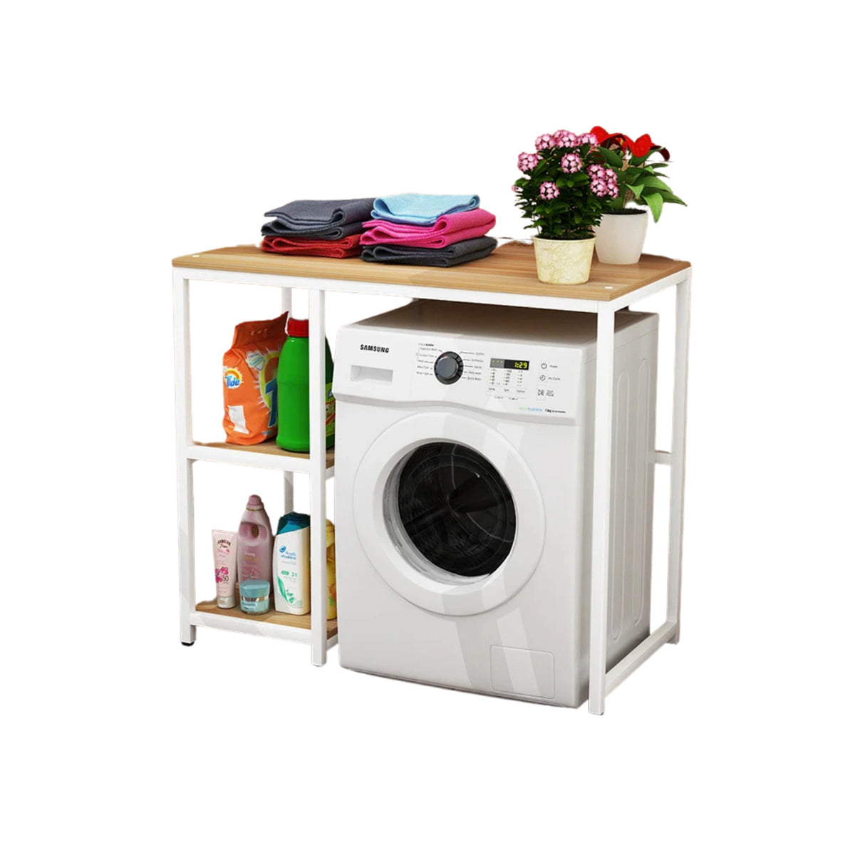 High Quality MDF Wood Bathroom Storage Unit - OSM-487