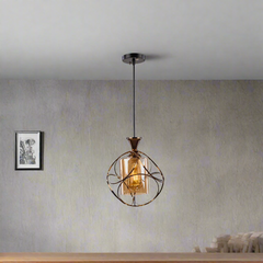 Modern aluminum chandelier adds elegance to your home.