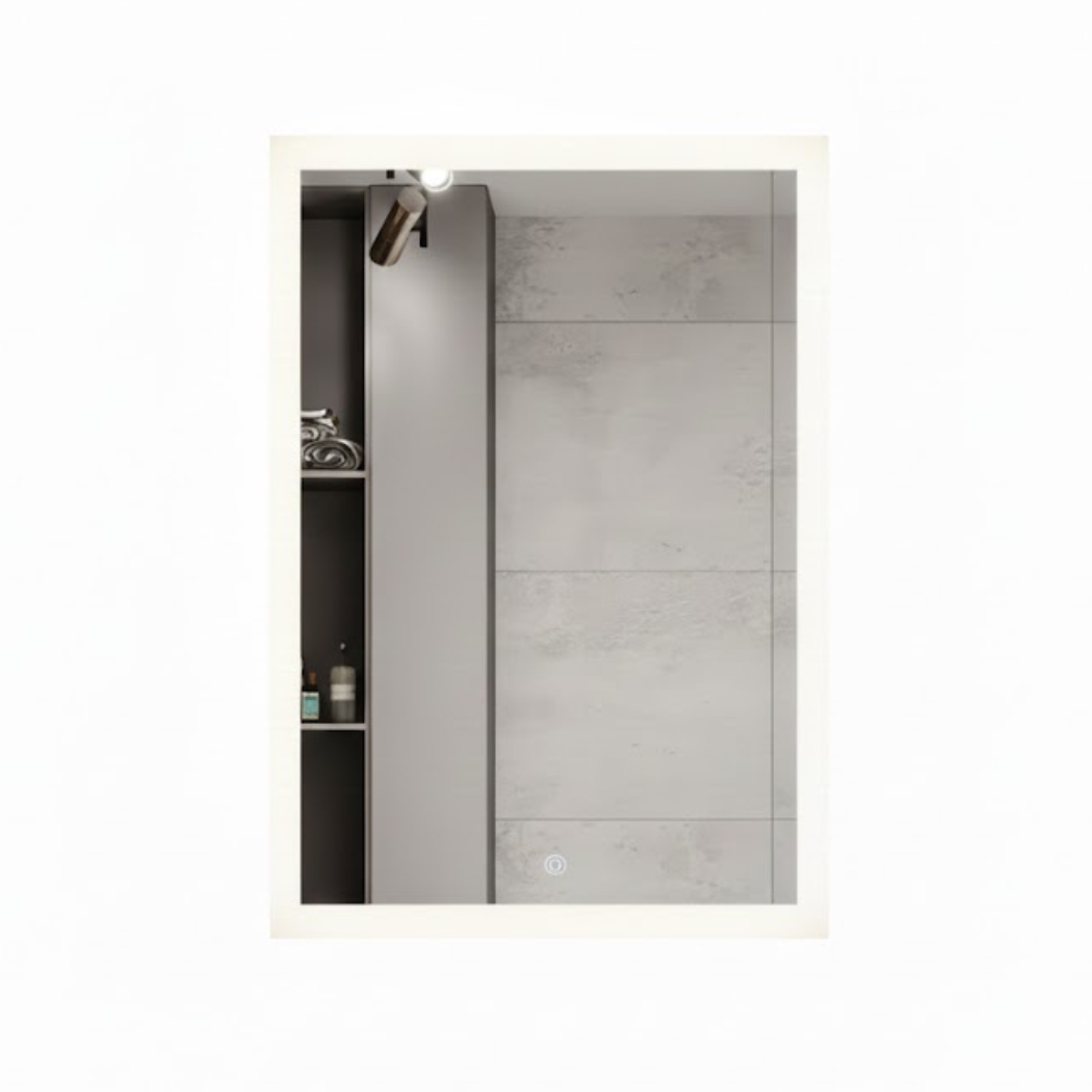 Touch LED Mirror – Size 50×70 cm – High-Quality Glass – Model KTM-016