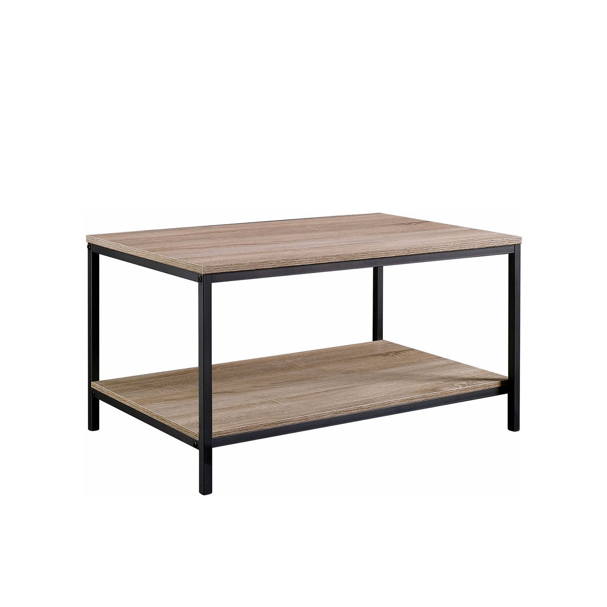 Iron and Melamine Wood Coffee Table - MTC-072