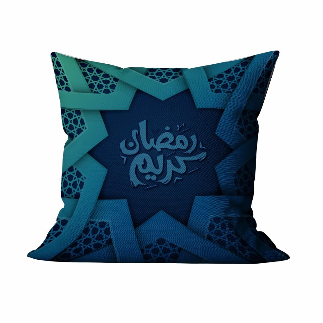 Ramadan Cushion 40×40 cm with Fiber Filling and Zipper – Elegant Ramadan Design | OS-RAM-047