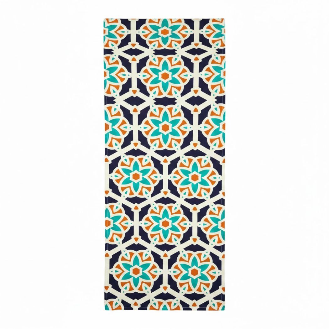 Ramadan Dining Tablecloth Velvet Sabia Imported in Two Sizes – A Touch of Luxury for the Ramadan Table | OS-RAM-110