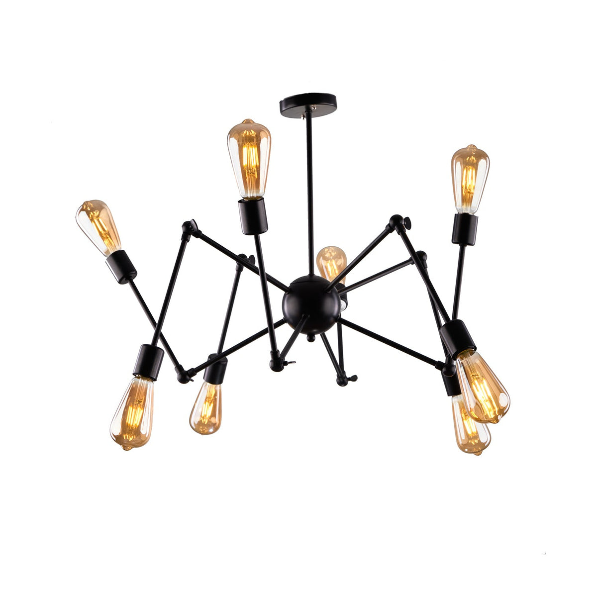 Elegant aluminum chandelier adds luxury to your home.