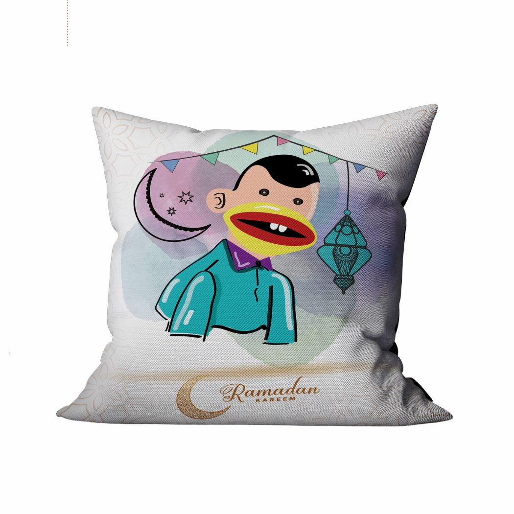 Ramadan Cushion 40×40 cm with Fiber Filling and Zipper – Elegant Ramadan Design | OS-RAM-019
