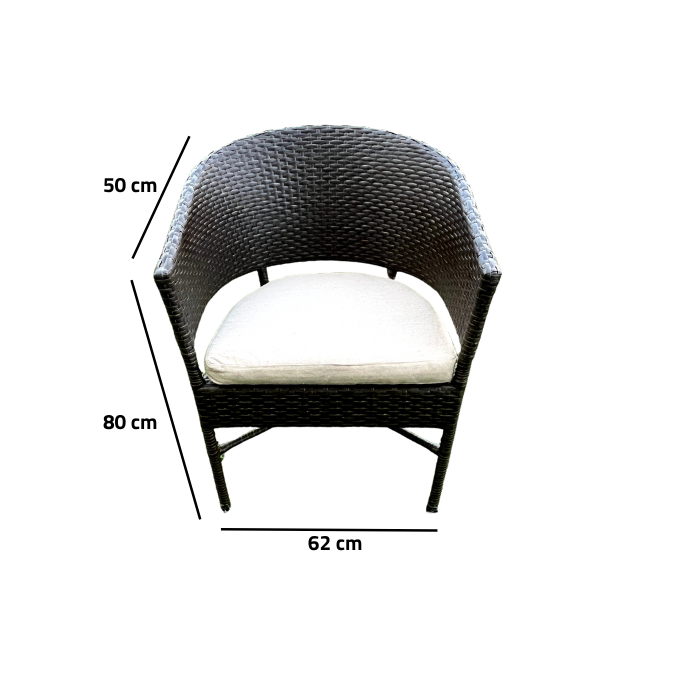Urban Out Rattan 2 Chair and Table Set - OS-459