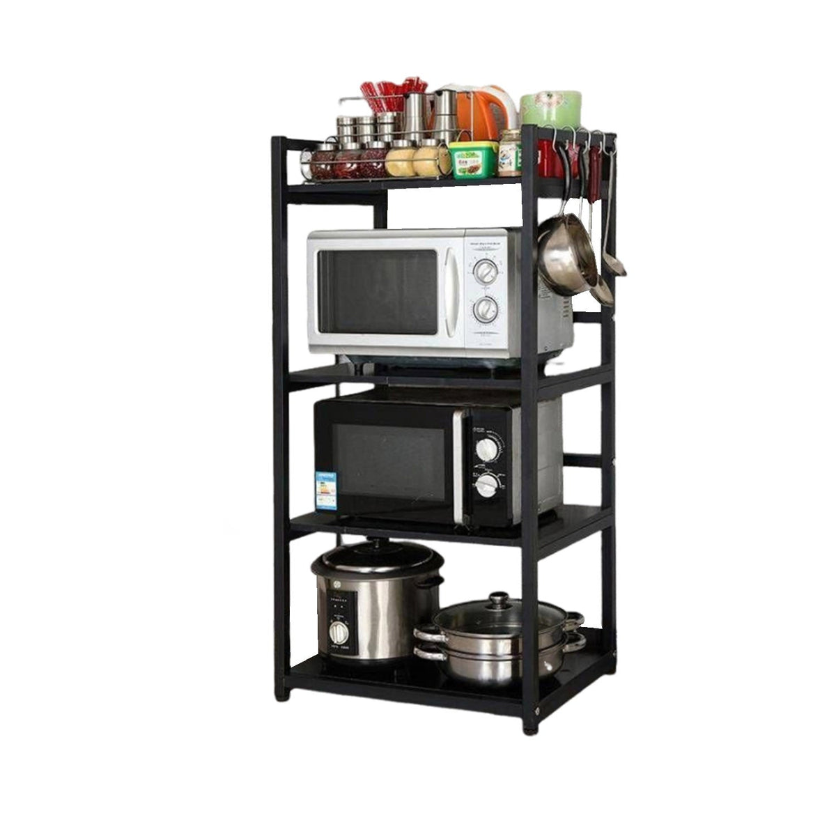 Versatile metal kitchen stand with a modern design