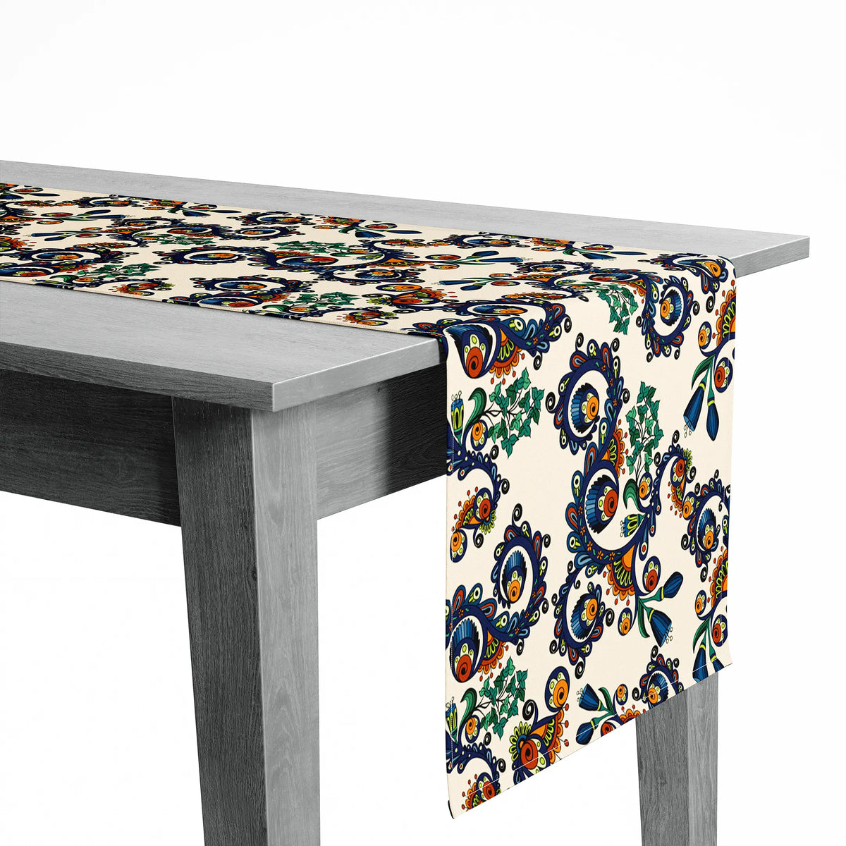 Velvet fabric dining tablecloth in linen - PRV-218