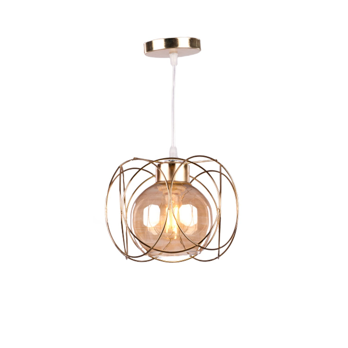 Aluminum and glass chandelier with a luxurious design and a modern touch