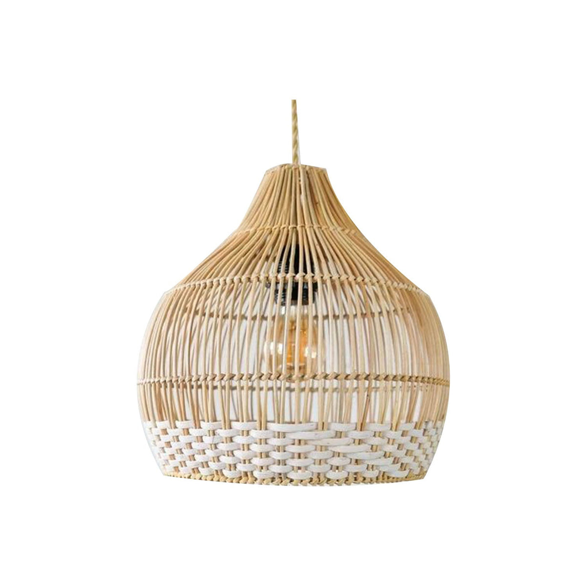 Natural bamboo sconce 40x40cm - HOB-028