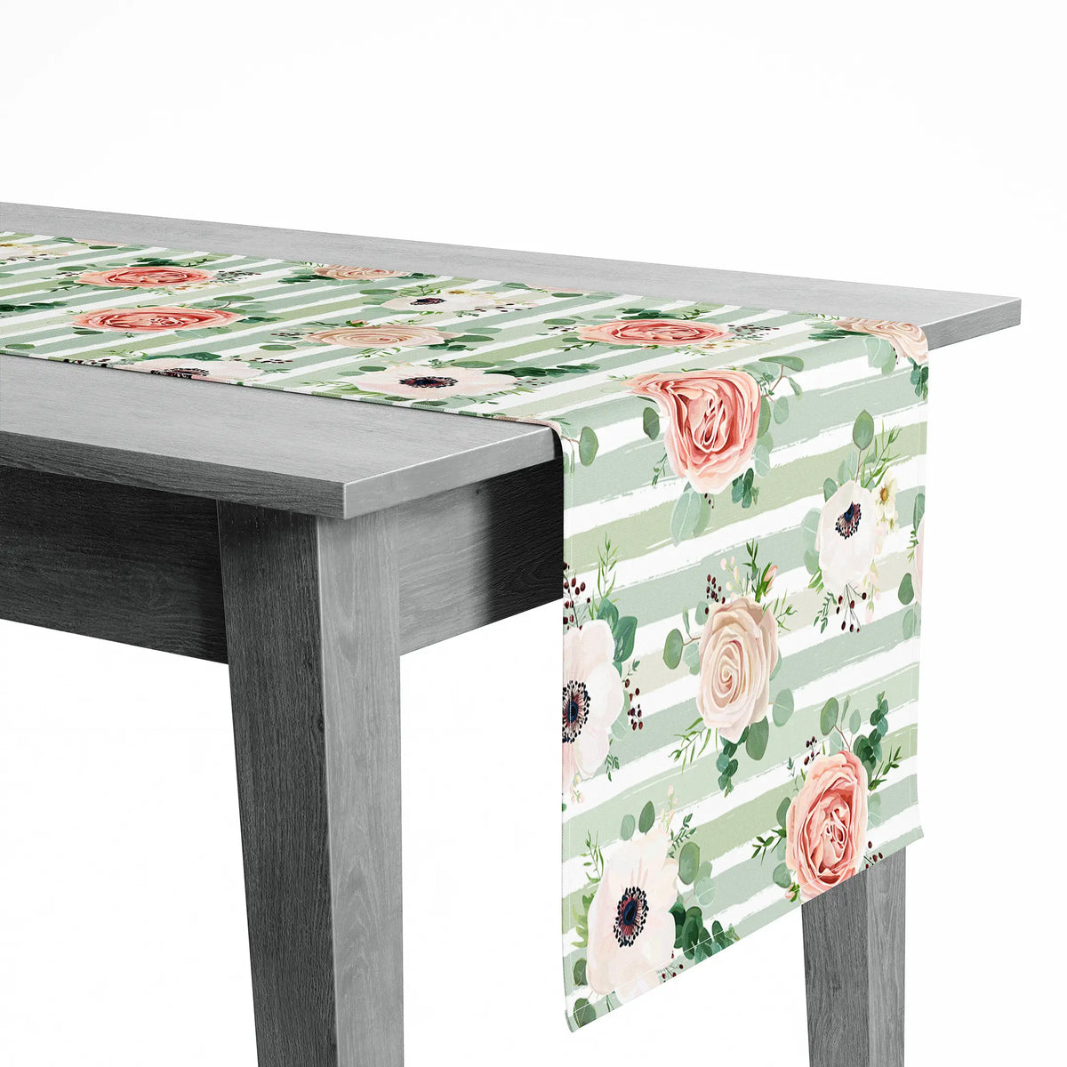 Velvet fabric dining tablecloth in linen - PRV-204