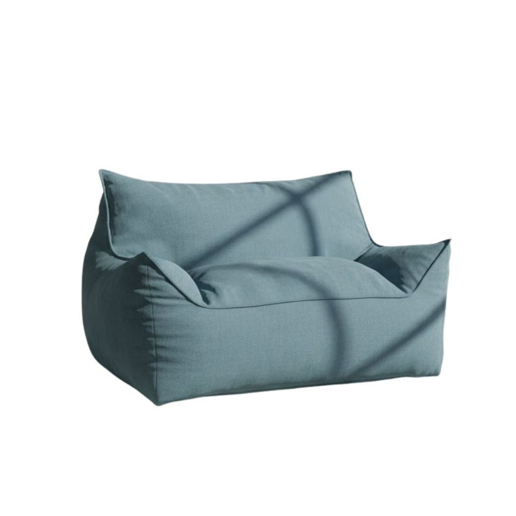 Very distinctive bean bag sofa in Sabia fabric in turquoise color ELH-061