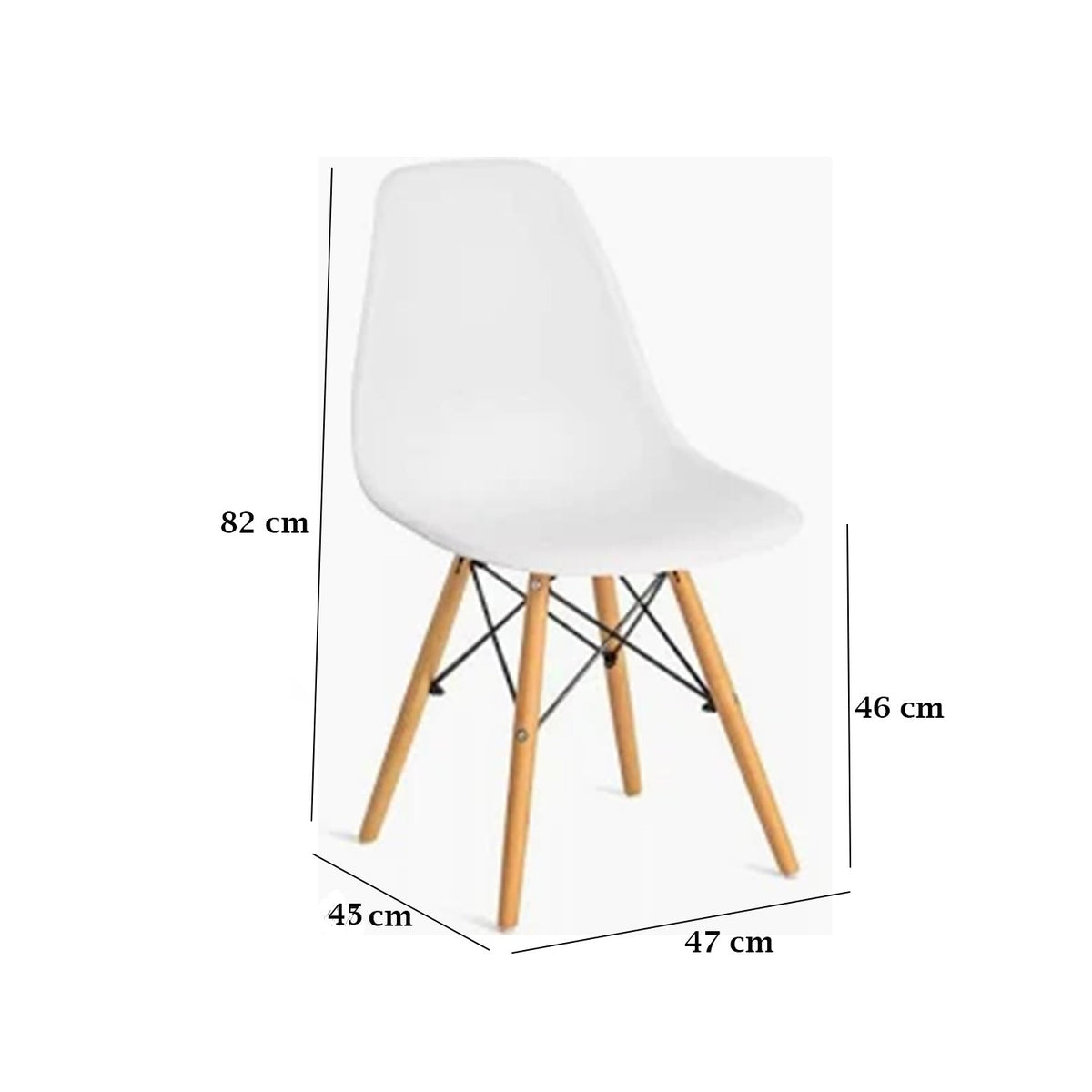 Modern Acrylic Dining Set 4 Pieces 3 Chairs + Table