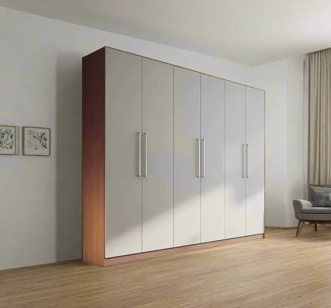 دولاب خشب MDF بطبقة ميلامين – تصميم عصري واسع المساحة