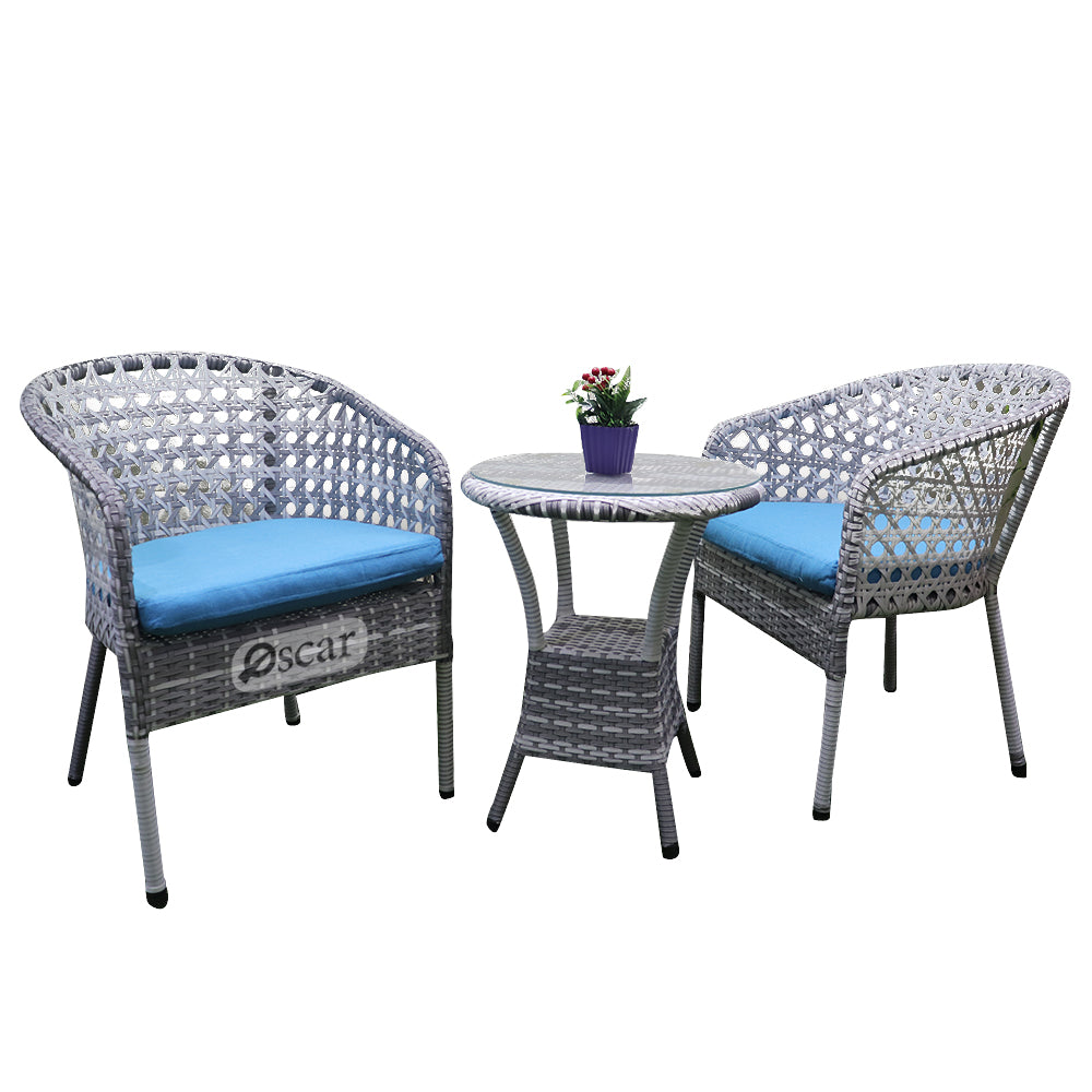 Set 101 Rattan 2 Chairs and a Table