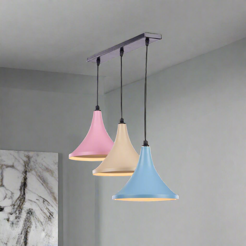 Aluminum chandelier with a modern design that adds a touch of luxury to your home.