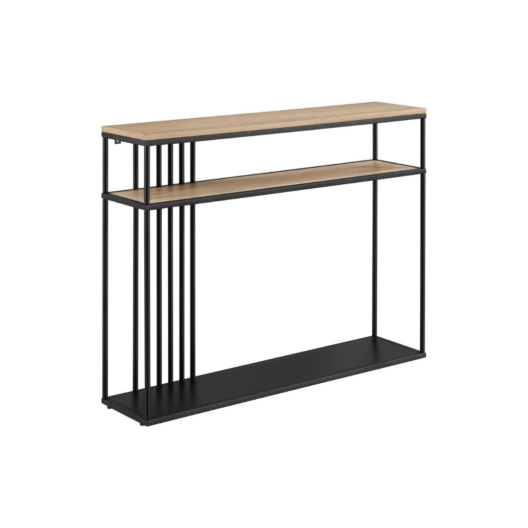 Metal console with wooden top – luxurious modern design