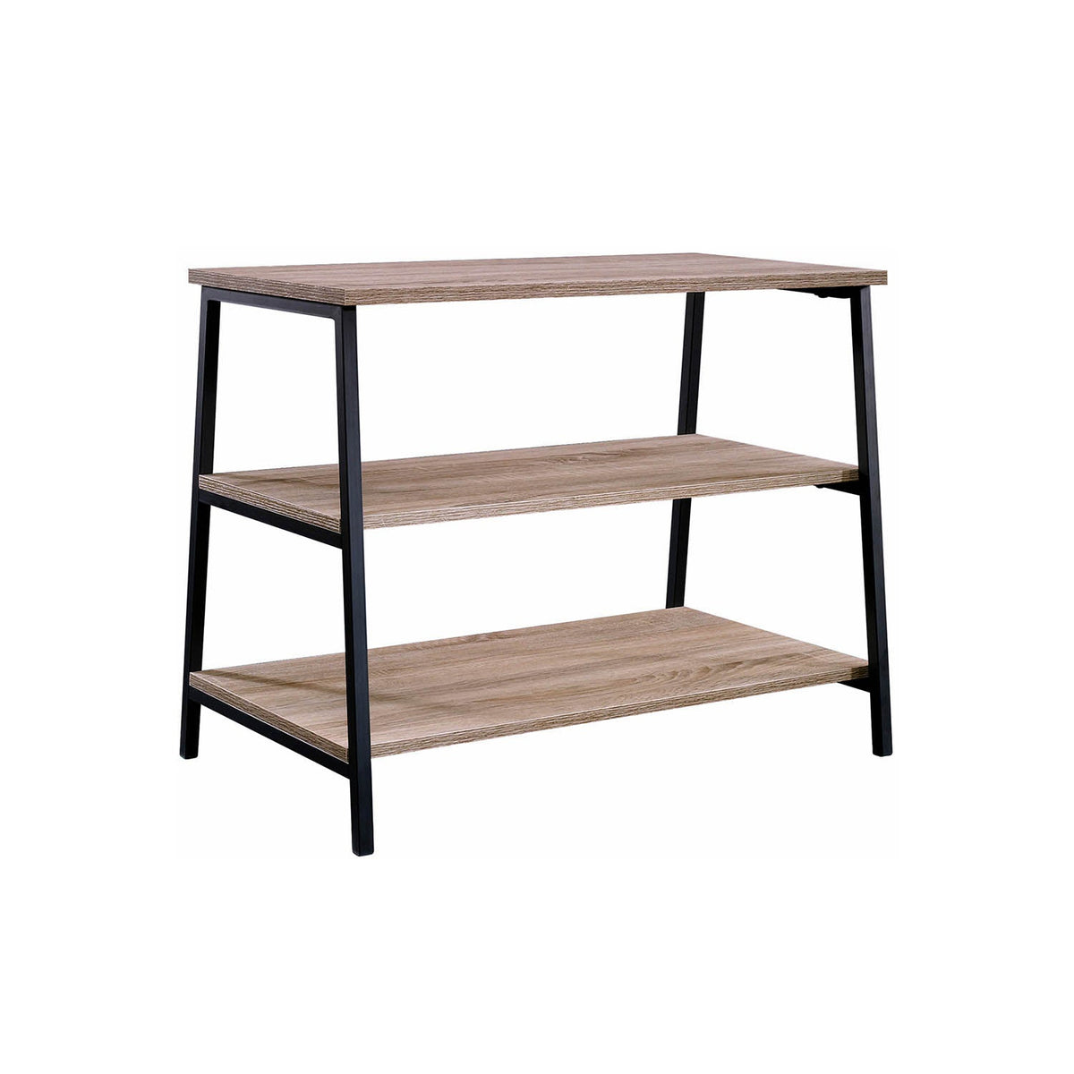 Iron and melamine wood TV table - MTC-073