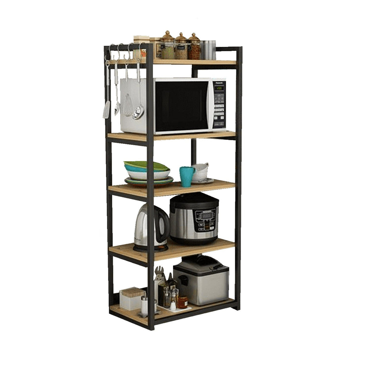 استاند مطبخ معدني عصري – 64×40×165 سم