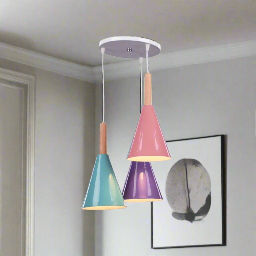 Aluminum chandelier with a modern design that adds a touch of luxury to your home.