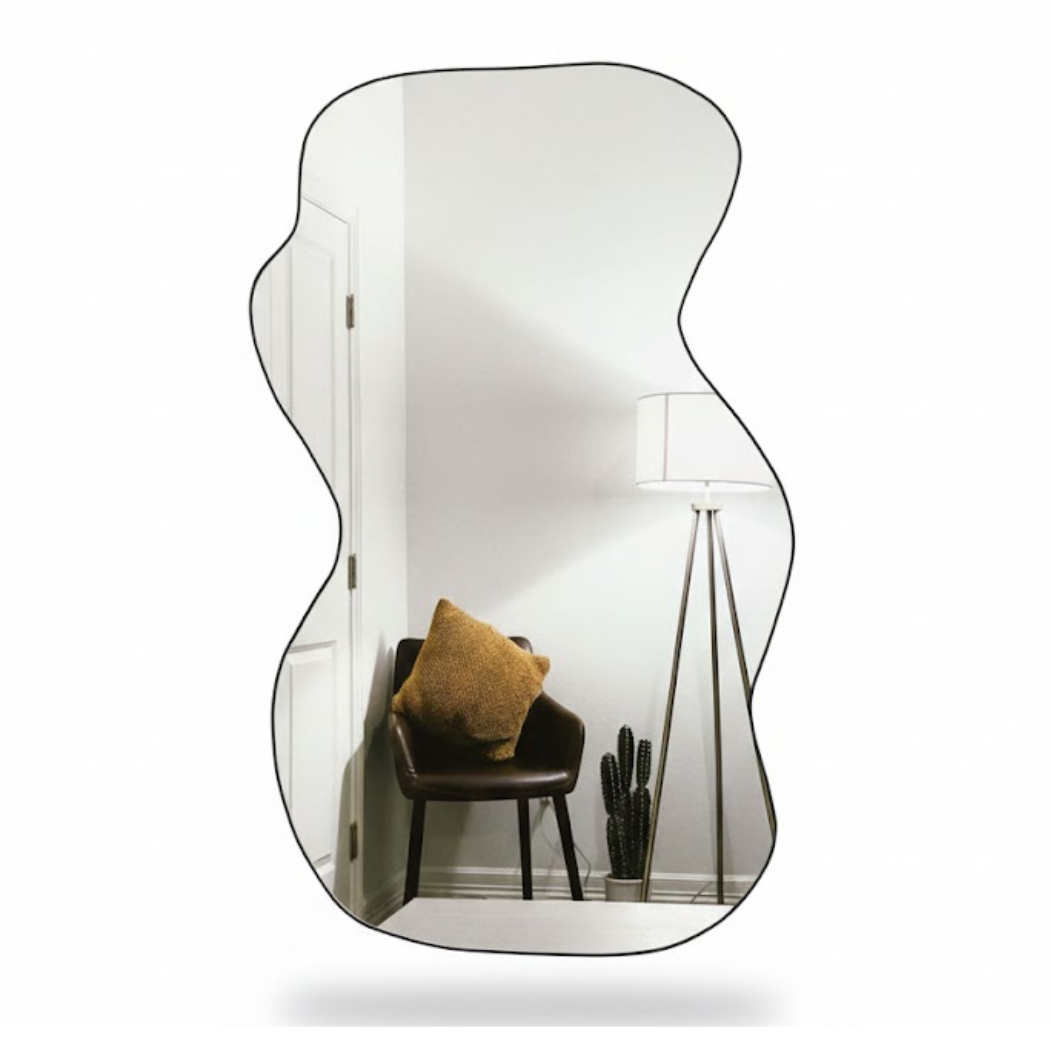 Wall Mirror Without Lighting – Premium Glass Size 100×60 cm – Model KTM-005 by Oscar Furniture