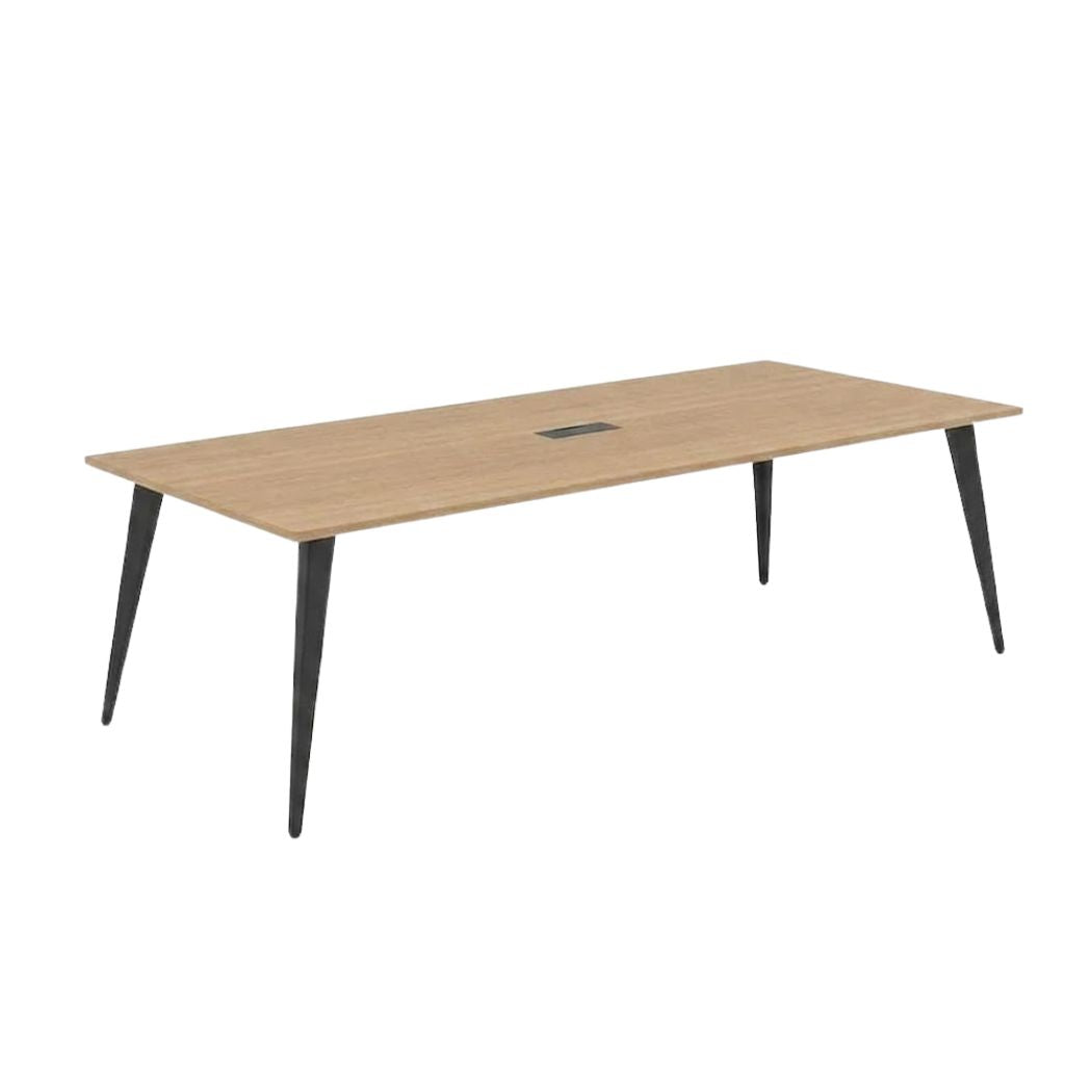 ترابيزة اجتماعات ستيل وخشب MDF كبيرة بتصميم احترافي – WAF-281