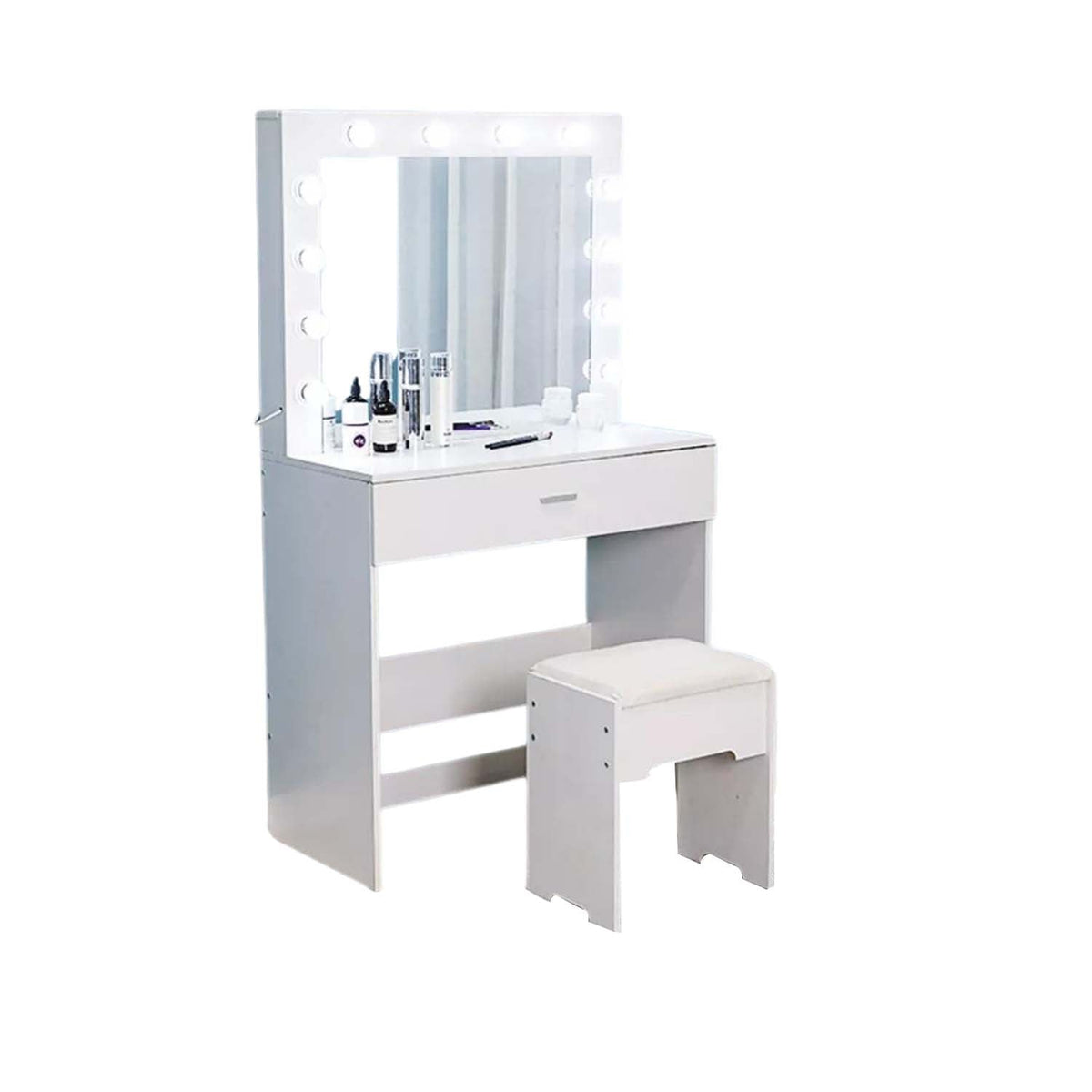High quality MDF wood dresser with pouf - OSM-045