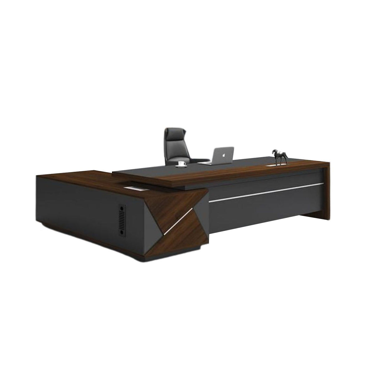 High-quality Spanish MDF wooden executive desk – a durable, modern design suitable for professional offices – CEM-136